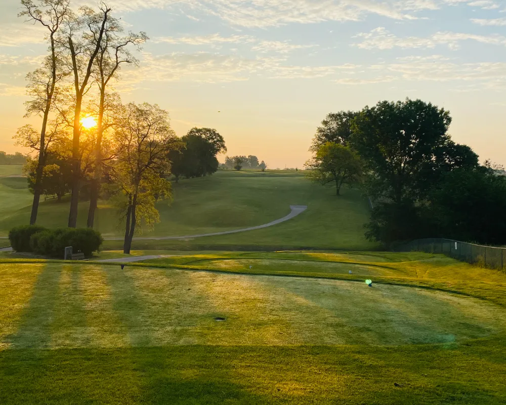 Cart path on fairway